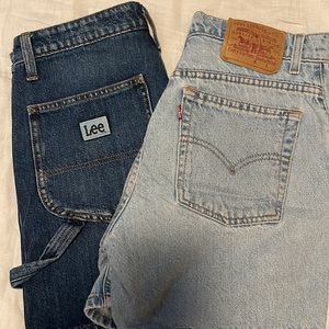 A Pair of Jean Shorts (Levi’s and Lee)